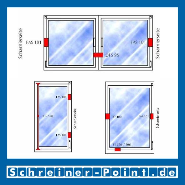 ABUS FAS 101 Fenster-Bandseitensicherung weiß, 244902, 244919, EAN 4003318244902, 4003318244919